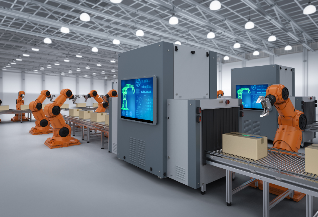 ESD flooring in an electronics warehouse.