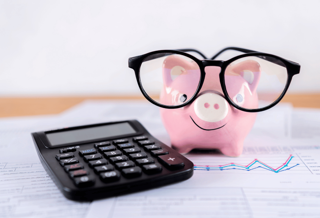 Business calculating money saved from installing resin flooring.